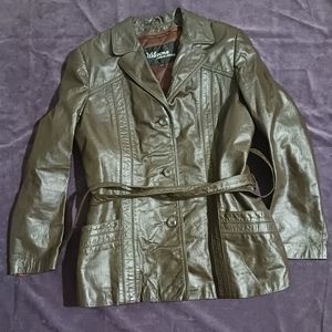 Vintage Wilsons Leather Belted Jacket